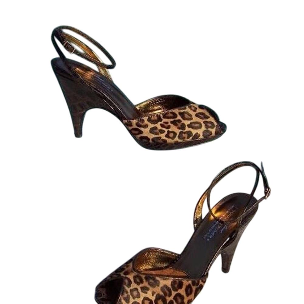 Donald Pliner CONGO Hair Calf Brown Gator Platform Leather Shoe New NIB $350